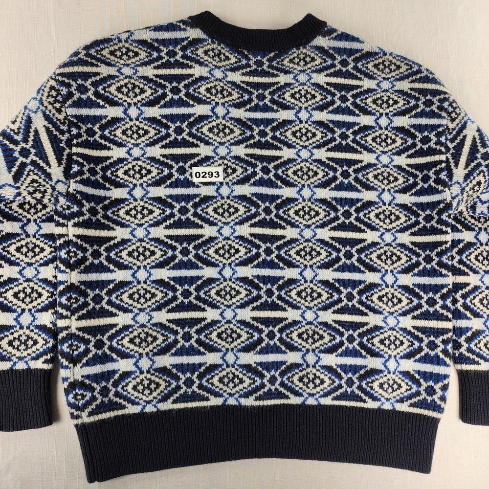 TNA Aritzia 100% Merino Wool Fair Isle Oversized Cardigan Sweater Womens S - Picture 10 of 10